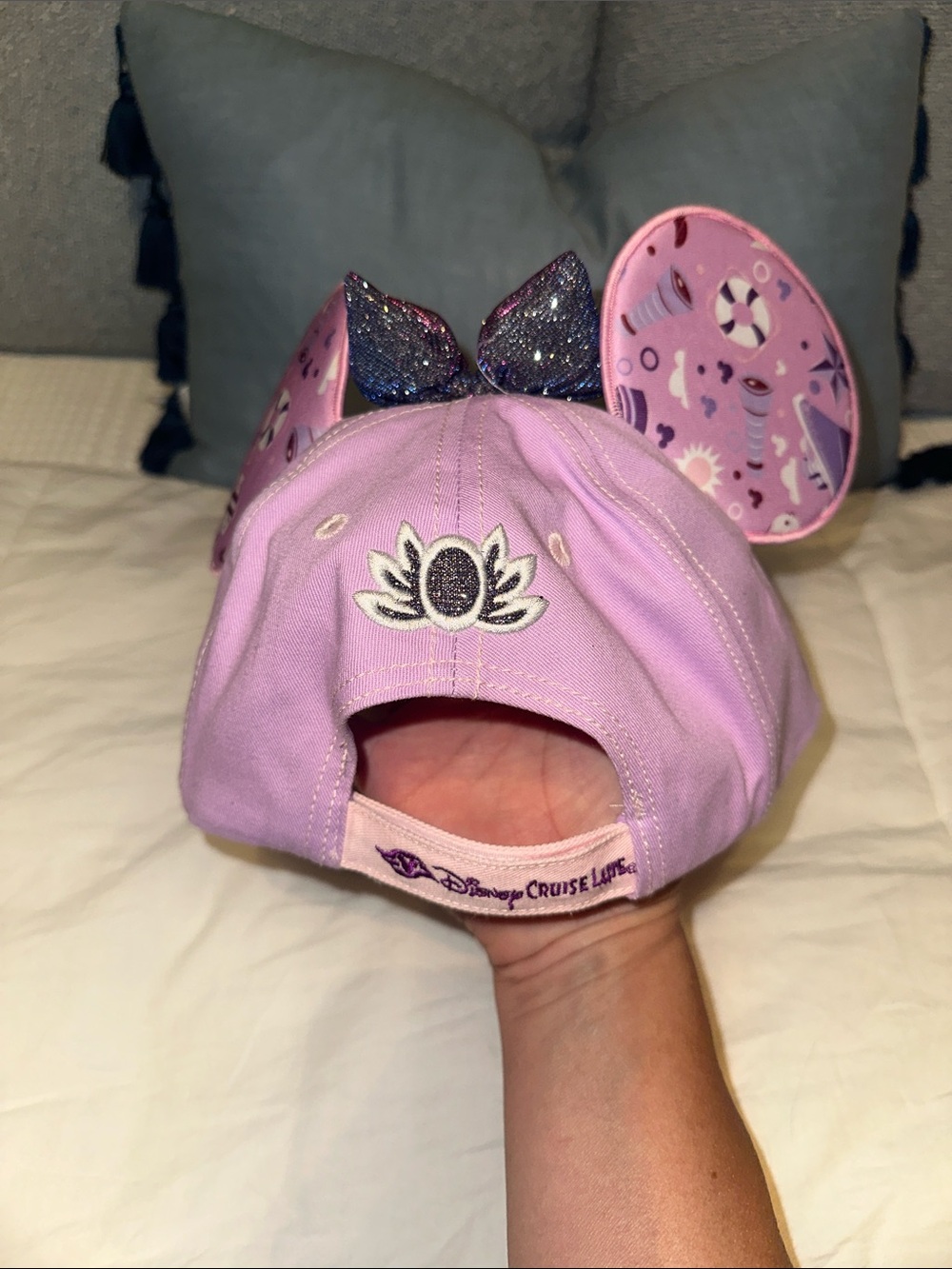 Like New! Minnie Mouse Disney Cruise Ear Girls Baseball Hat - Picture 5 of 5